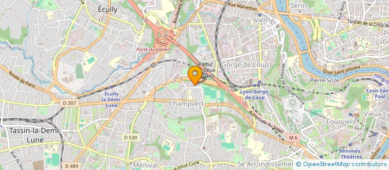 localisation de l'entreprise SCI SNSD  LYON