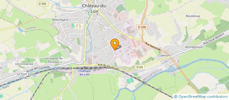 localisation de l'entreprise SCI SNTR  MONTVAL-SUR-LOIR