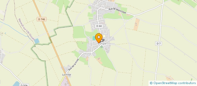 localisation de l'entreprise SCI SNV-1778  CORPE