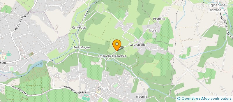 localisation de l'entreprise SCI SNZ  CENAC