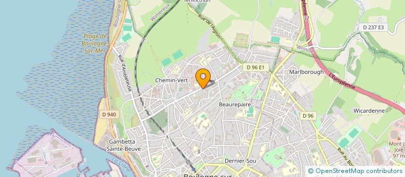 localisation de l'entreprise SCI SO  BOULOGNE-SUR-MER