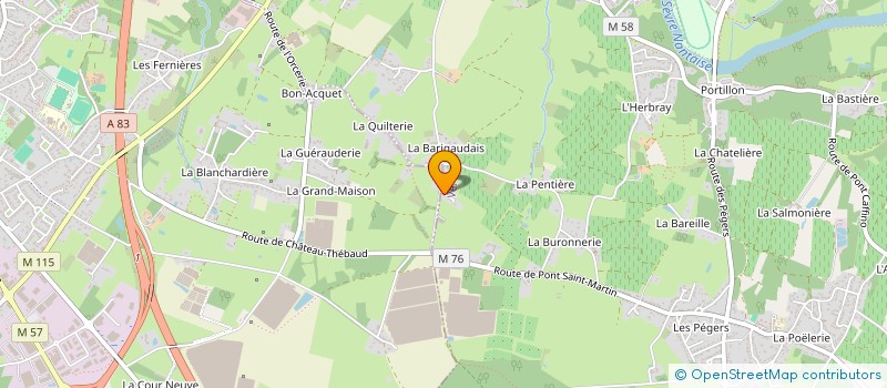 localisation de l'entreprise SCI SO ADAPT'  VERTOU