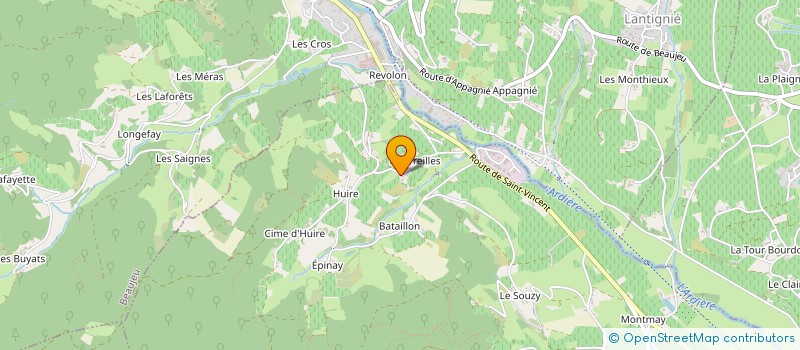 localisation de l'entreprise SCI SO DES TREILLES  QUINCIE-EN-BEAUJOLAIS