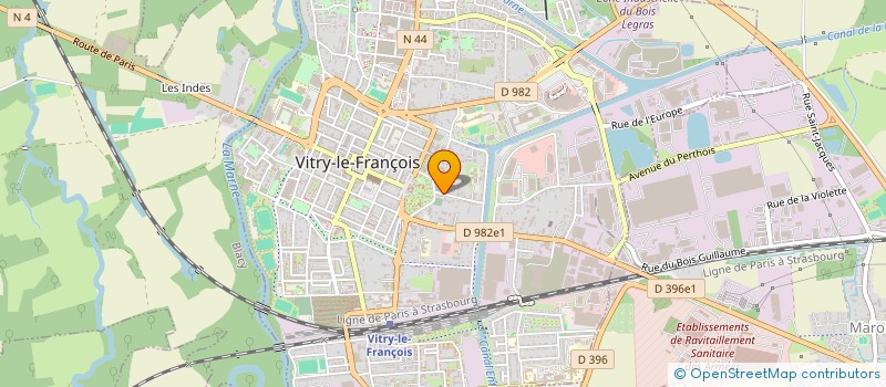 localisation de l'entreprise SCI SO.GODD à VITRY-LE-FRANCOIS
