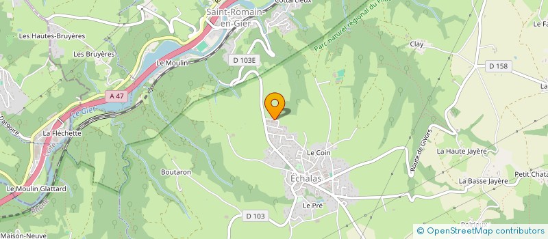 localisation de l'entreprise SCI SO'IMO  ECHALAS