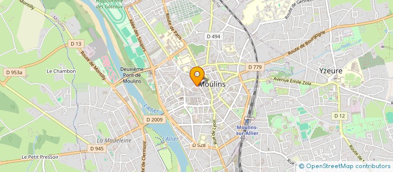 localisation de l'entreprise SCI SO IN à MOULINS