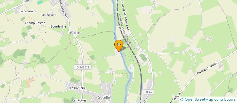 localisation de l'entreprise SCI SO.MY.MA  SOUILLE