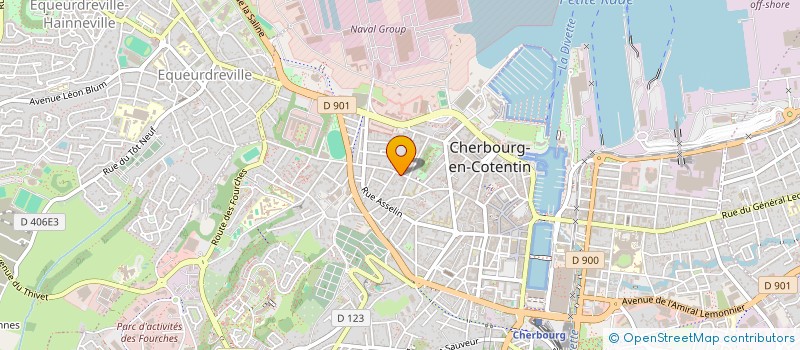 localisation de l'entreprise SCI SOAMANANA à CHERBOURG-EN-COTENTIN