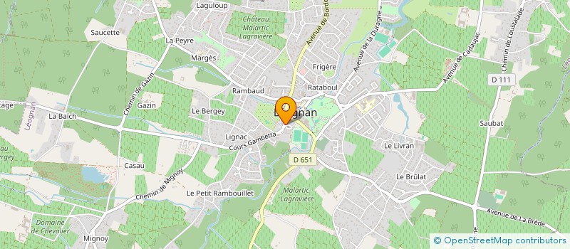 localisation de l'entreprise SCI SOAN à GRADIGNAN