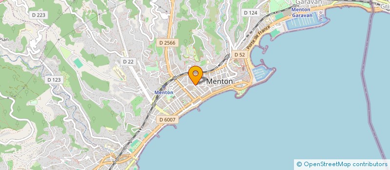localisation de l'entreprise SCI SOAN à MENTON