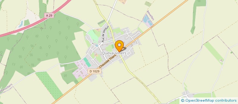 localisation de l'entreprise SCI SOANE  QUEVAUVILLERS