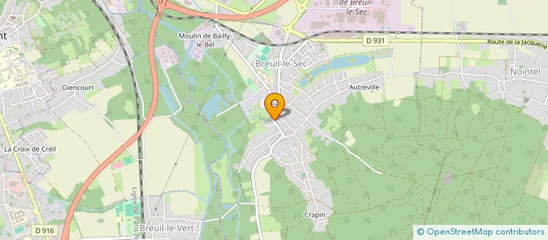 localisation de l'entreprise SCI SOANNE  BREUIL-LE-SEC