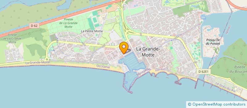 localisation de l'entreprise SCI SOARE  LA GRANDE-MOTTE