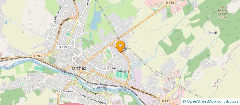 localisation de l'entreprise SCI SOARNS IMMO  ORTHEZ