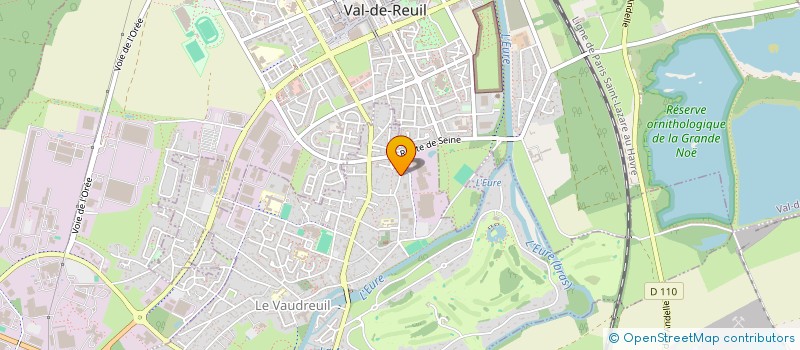 localisation de l'entreprise SCI SOBANA  LE VAUDREUIL