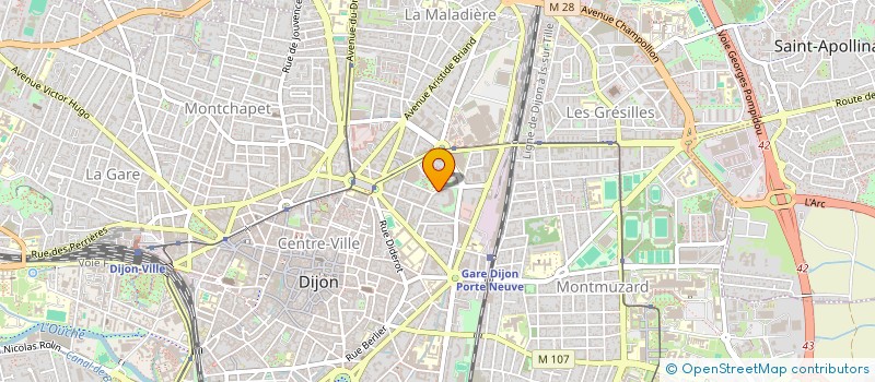 localisation de l'entreprise SCI SOBEC à DIJON
