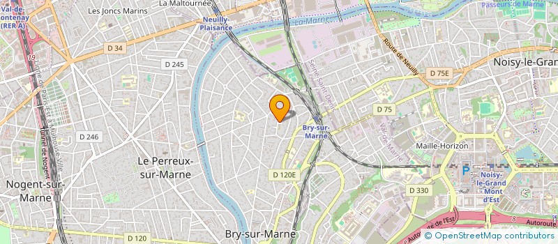 localisation de l'entreprise SCI SOBEL  BRY-SUR-MARNE