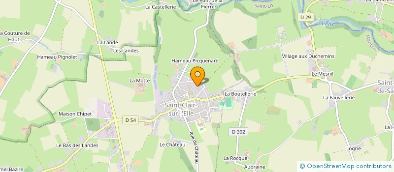 localisation de l'entreprise SCI SOBEL  SAINT-CLAIR-SUR-L'ELLE