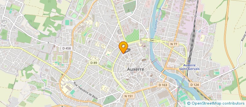 localisation de l'entreprise SCI SOBELA à AUXERRE
