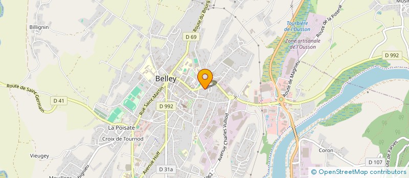 localisation de l'entreprise SCI SOBELIM  BELLEY