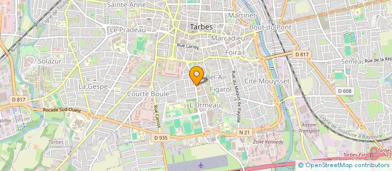 localisation de l'entreprise SCI SOBEN  TARBES