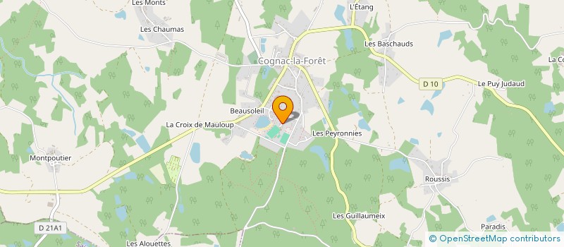 localisation de l'entreprise SCI SOBEN à COGNAC-LA-FORET