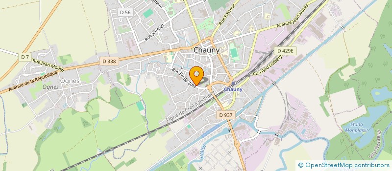 localisation de l'entreprise SCI SOBENDRO à CHAUNY