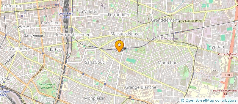 localisation de l'entreprise SCI SOBER  LYON