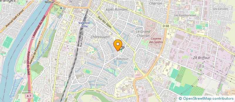 localisation de l'entreprise SCI SOBRABO à VALENCE