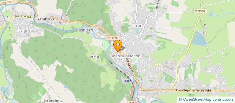 localisation de l'entreprise SCI SOC CREUSOISE EXPLOITAT IMMOBILIERE  BOEN-SUR-LIGNON