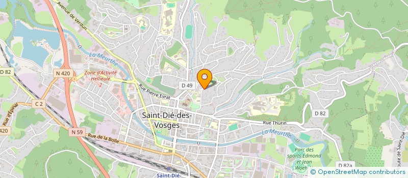 localisation de l'entreprise SCI SOC DE CONSTR ET D EXTENSION à SAINT-DIE-DES-VOSGES