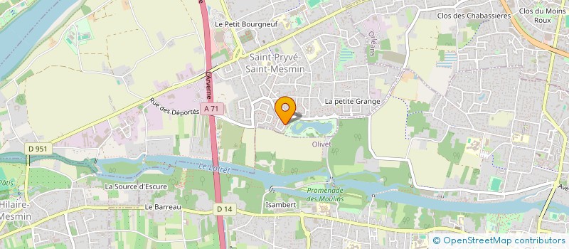 localisation de l'entreprise SCI SOCADEL à SAINT-PRYVE-SAINT-MESMIN