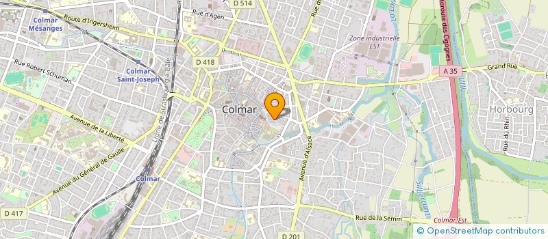 localisation de l'entreprise SCI SOCAM  COLMAR