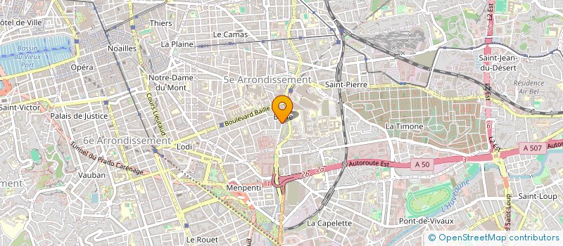 localisation de l'entreprise SCI SOCAPRA  MARSEILLE