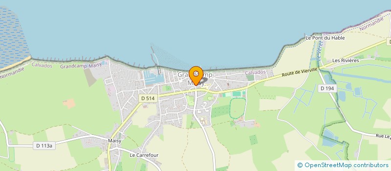 localisation de l'entreprise SCI SOCAR  GRANDCAMP-MAISY