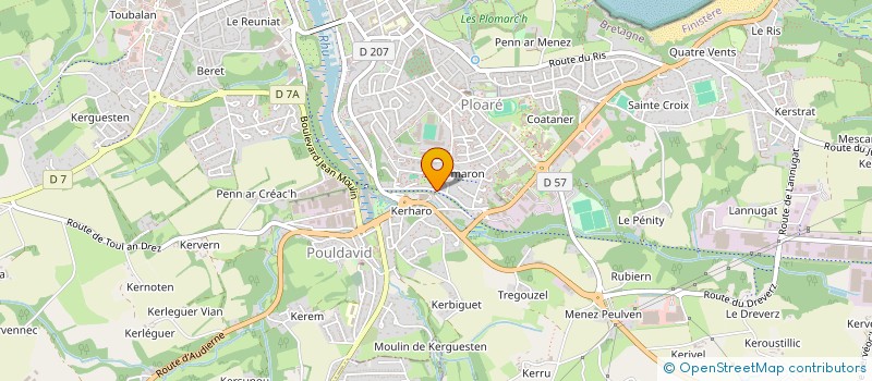 localisation de l'entreprise SCI SOCASIM  DOUARNENEZ