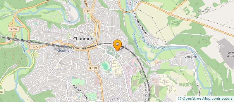 localisation de l'entreprise SCI SOCATHIAU à CHAUMONT