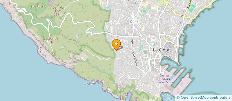 localisation de l'entreprise SCI SOCCA  LA CIOTAT