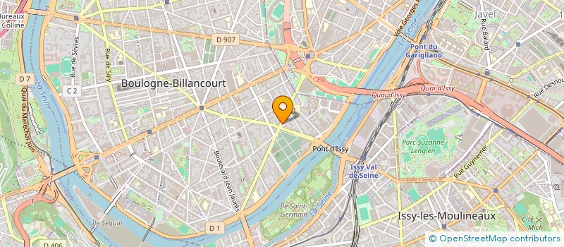 localisation de l'entreprise SCI SOCECOM JODELLE à BOULOGNE-BILLANCOURT