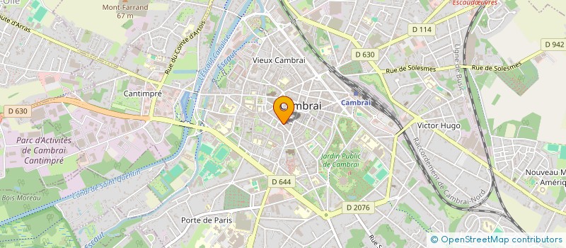 localisation de l'entreprise SCI SOCHACO  CAMBRAI