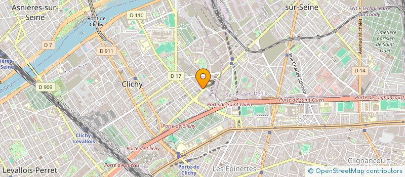 localisation de l'entreprise SCI SOCIAL MILLY à CLICHY