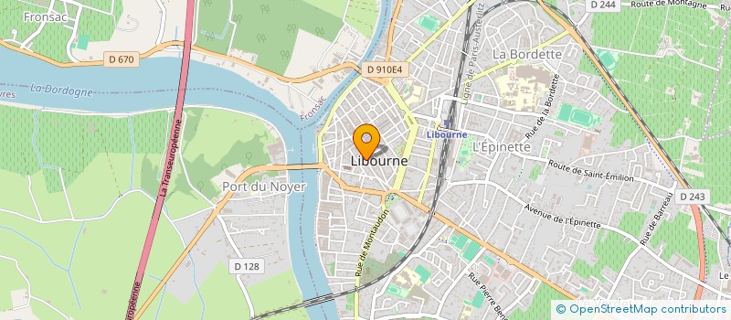 localisation de l'entreprise SCI SOCICA  LIBOURNE