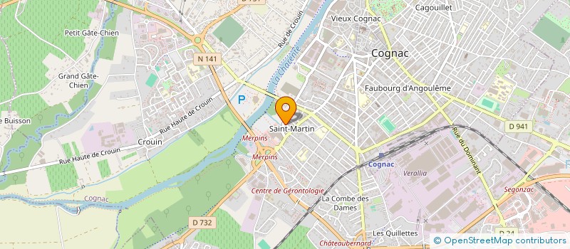 localisation de l'entreprise SCI SOCIETE CIVILE IMMOBILIERE PAULMATH à COGNAC