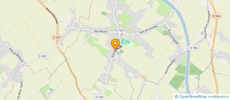 localisation de l'entreprise SCI  SOCIETE RUE DE BETHUNE  HINGES