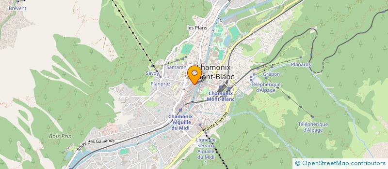 localisation de l'entreprise SCI SOCIETE TROIS AMIS  CHAMONIX-MONT-BLANC