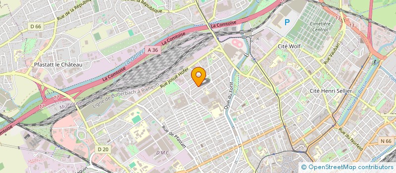 localisation de l'entreprise SCI SOCIM  MULHOUSE