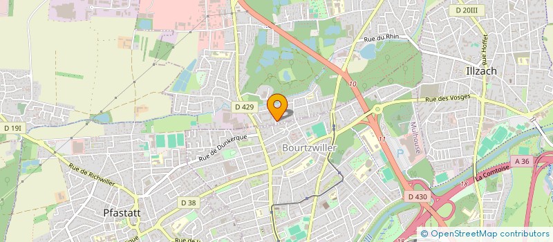 localisation de l'entreprise SCI SOCIMMO  KINGERSHEIM