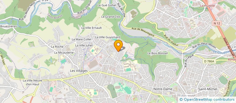 localisation de l'entreprise SCI SOCIMO à SAINT-BRIEUC