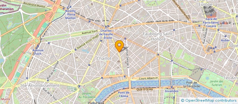 localisation de l'entreprise SCI SOCIOTEL COURTRAI à PARIS