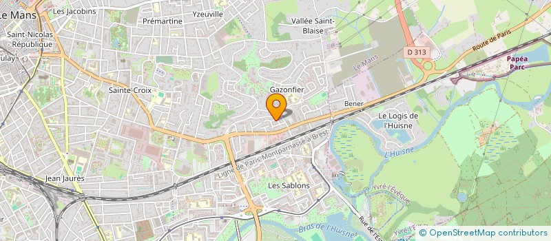 localisation de l'entreprise SCI SOCK  LE MANS